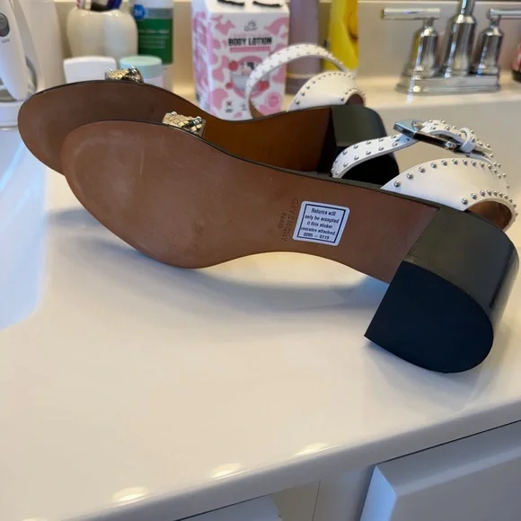 Givenchy Black and White Snakeskin Heels - Picture 7 of 8